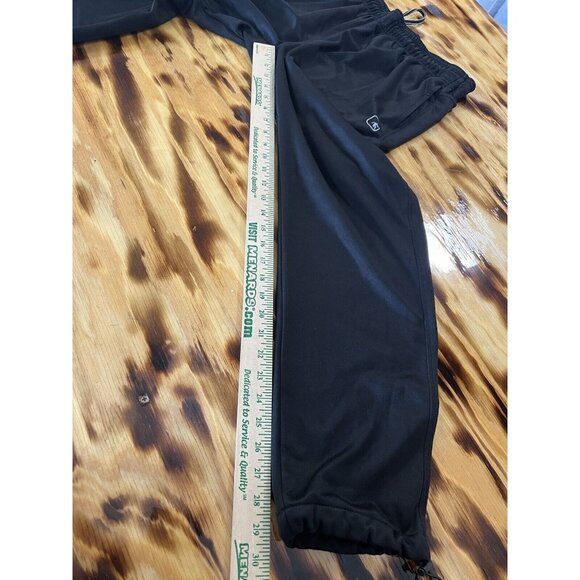 AND1 Men Joggers Sweat Pants Size Large Black Pocket Drawstring Preppy Athletic - Picture 5 of 15
